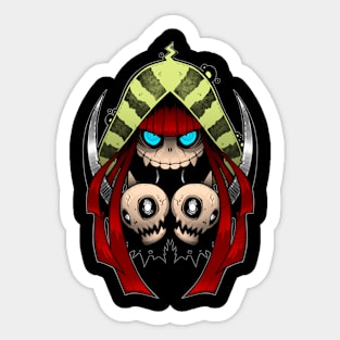 CRAZY DEATH (Color) Sticker